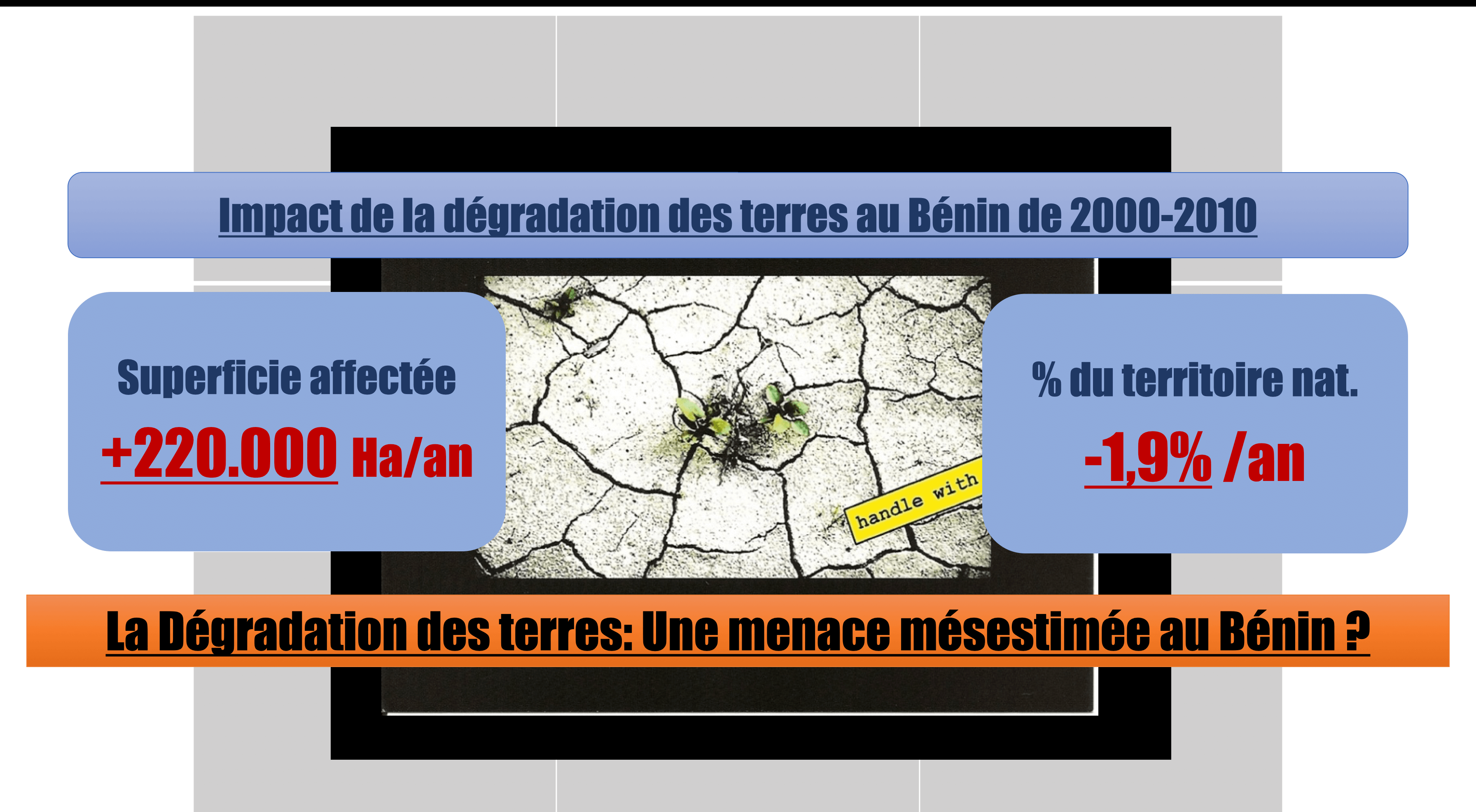 Read more about the article La dégradation des terres et des paysages agro-pastoraux au Bénin :Une Menace pour le Développement Durable